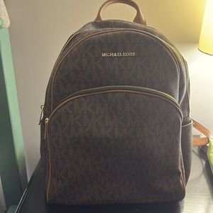 Like New Monogrammed Michael Kors Backpack